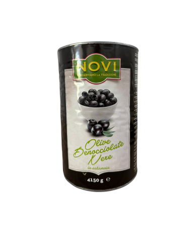 Olive Nere Denocciolate Novi 3 x 4,15kg – Alta qualità per ristorazione