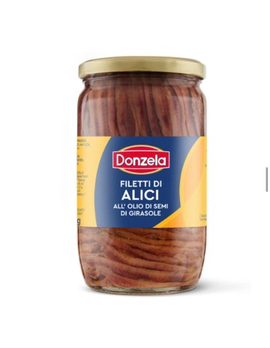 Filetti di Acciughe in vetro da 720gr