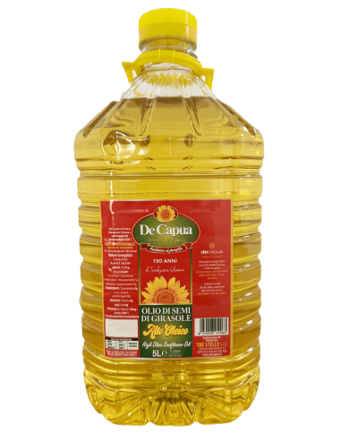 Olio di Semi di Girasole Alto Oleico 5L – Fornitura Professionale HORECA